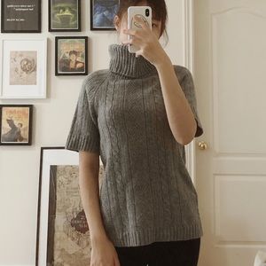 UNIQLO Turtleneck Sweater with Short Sleeves